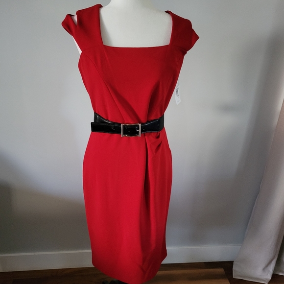 NWT - Neiman Marcus Chic Red Dress - Picture 7 of 10